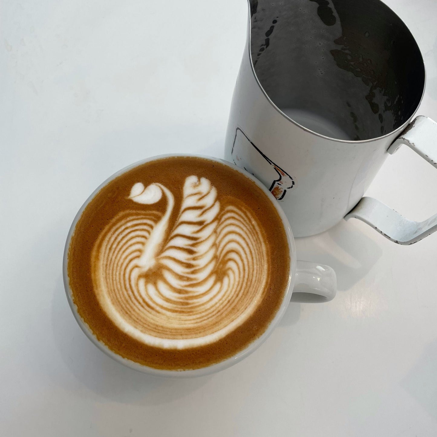 450mL Rose Gold Latte Art Jug - #07 Sharp - Homey Koffee