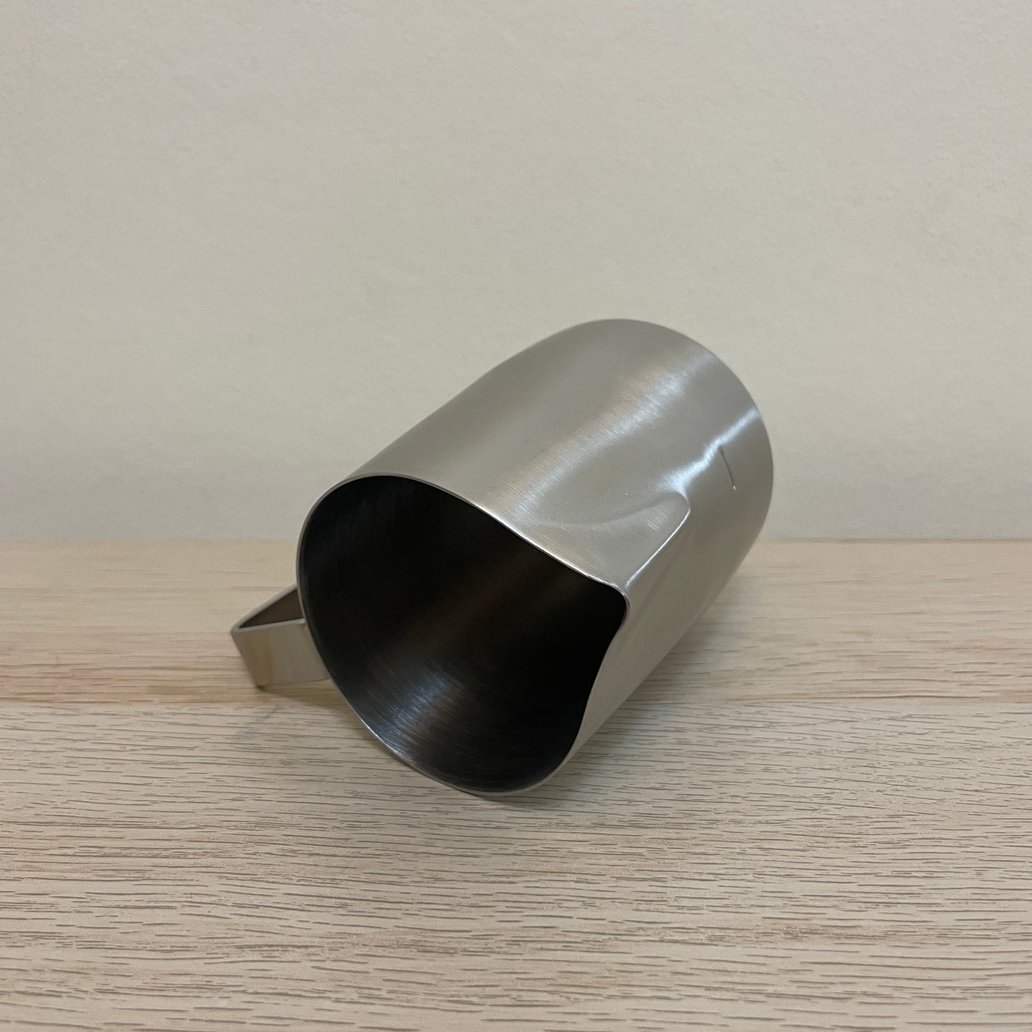450mL Brushed Steel Latte Art Jug - #07 Sharp - Homey Koffee