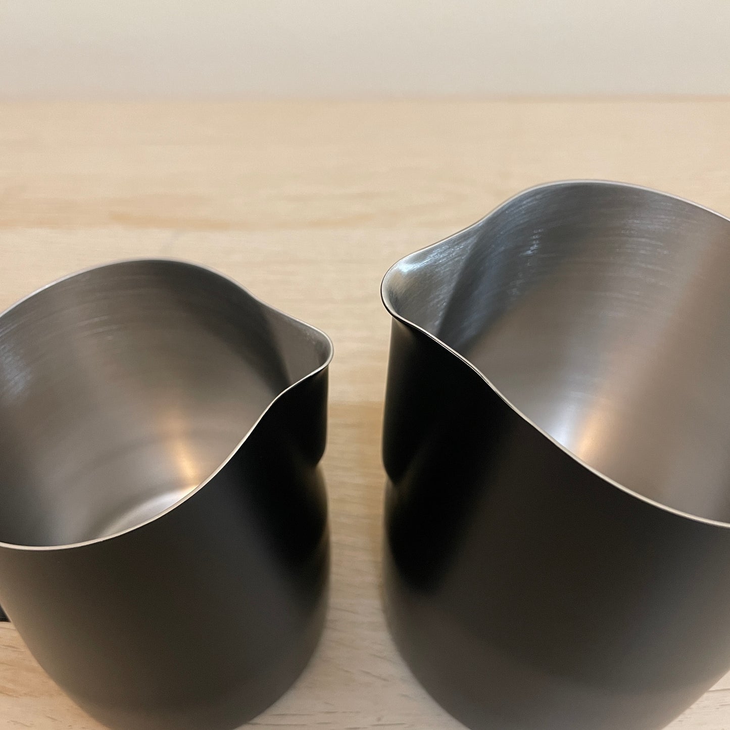450mL & 650mL Black Latte Art Jug - Homey Koffee