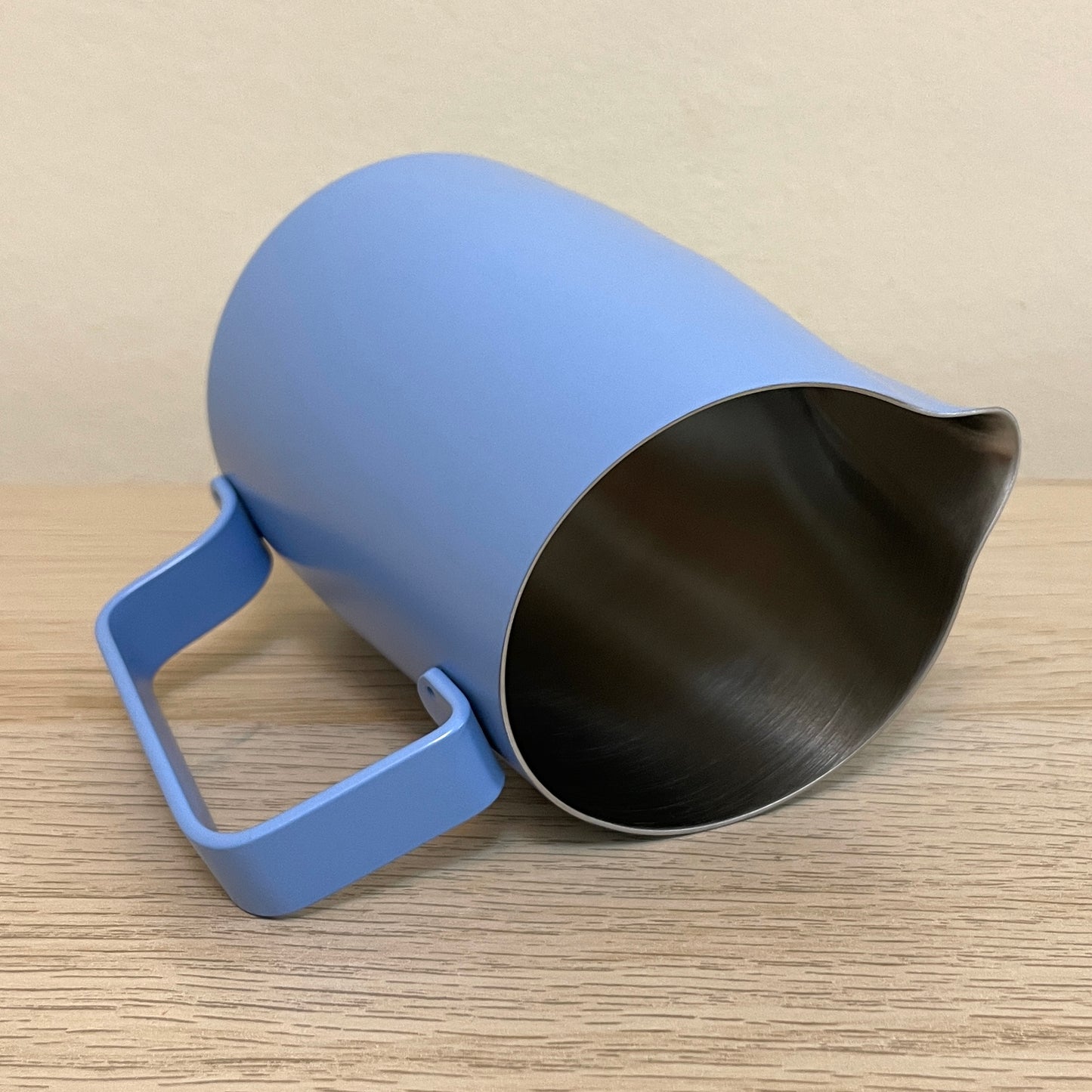 450mL Sky Blue Latte Art Jug - #22 Slow Pour Supply x WPM