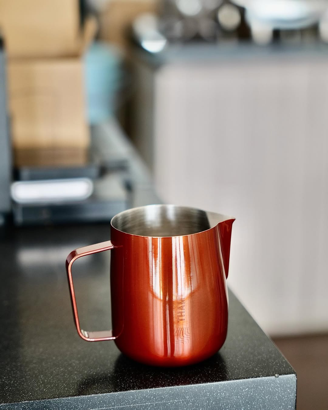 600mL Red Latte Art Milk Jug - #30 Competition "THAMES X WPM"