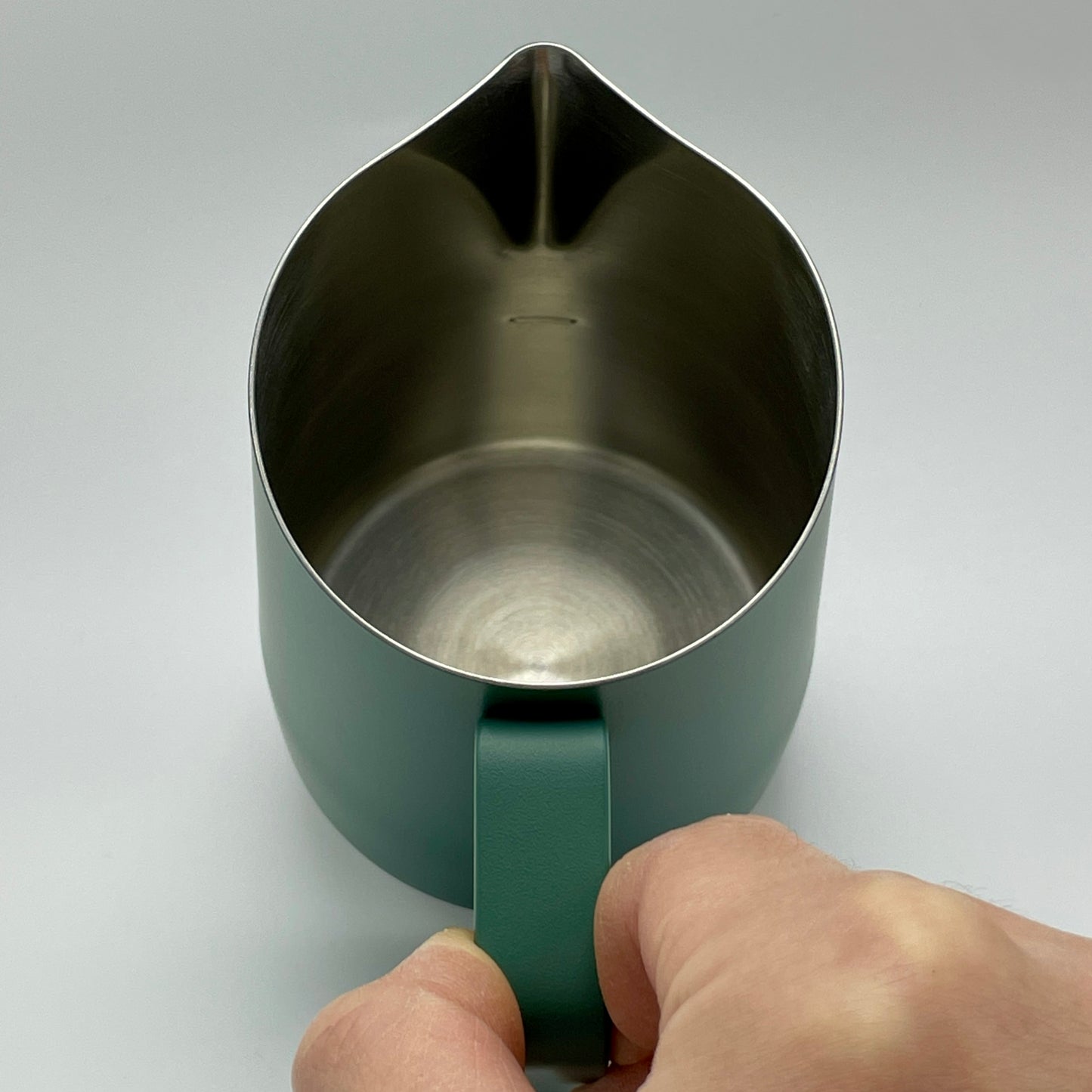 450mL Forest Green Latte Art Jug - #07 Sharp