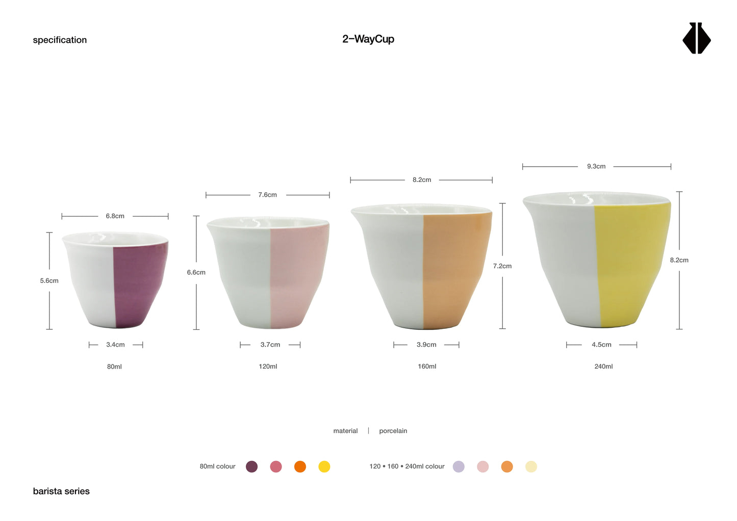 Batista Series of 2-WayCup - Purple