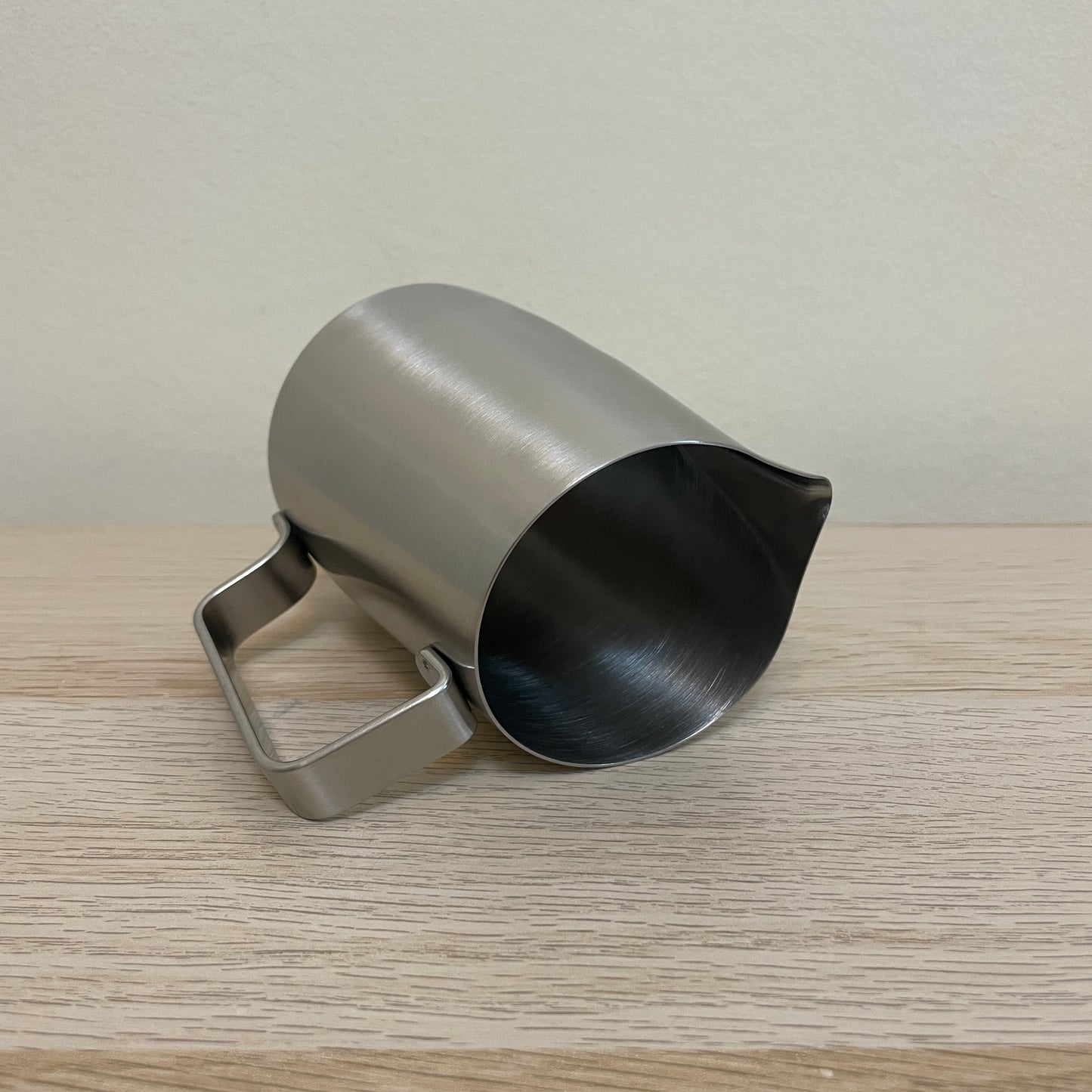 450mL Brushed Steel Latte Art Jug - #07 Sharp - Homey Koffee