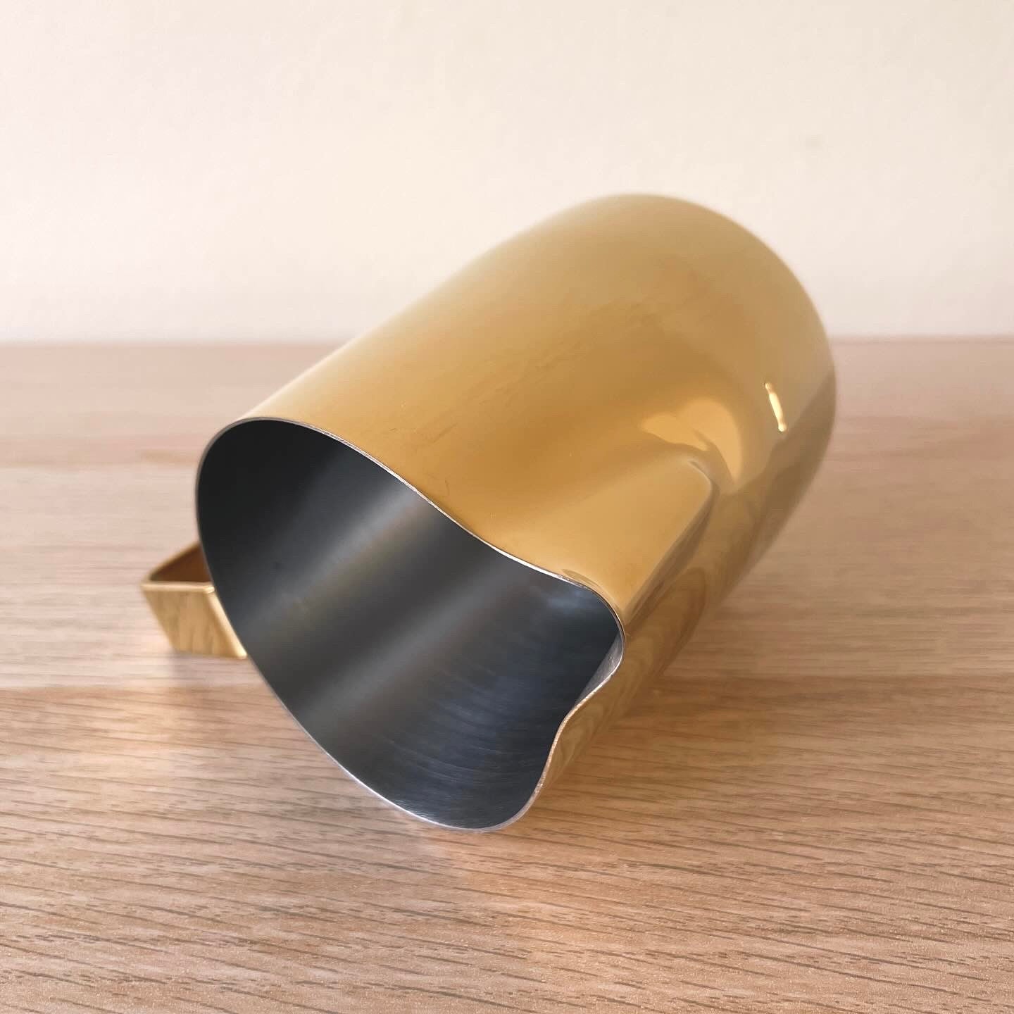 450mL Gold Latte Art Jug - #06 Round - Homey Koffee