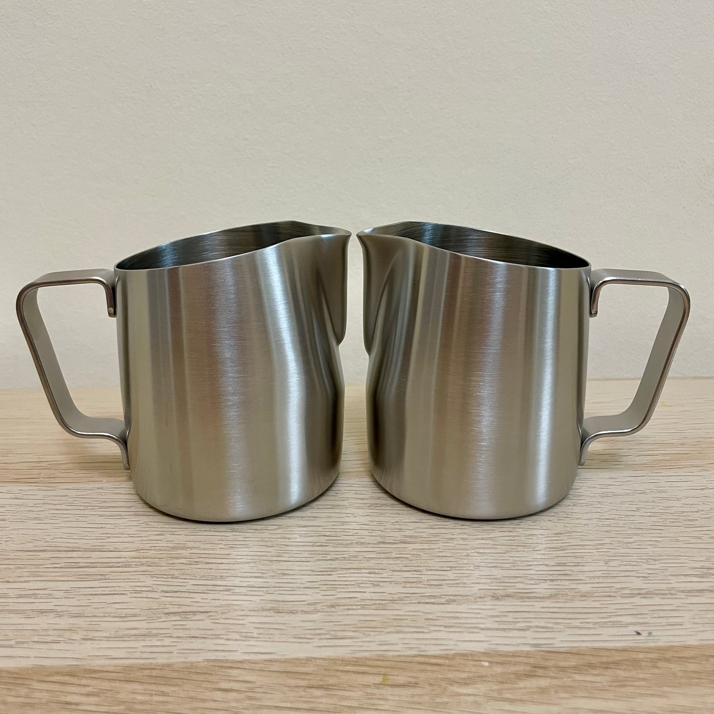 300mL Brushed Steel Latte Art Jug - #07 Sharp - Homey Koffee