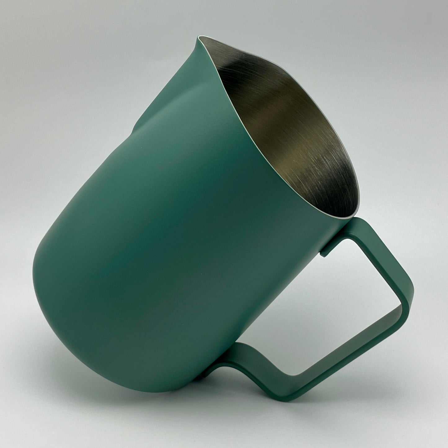 450mL Forest Green Latte Art Jug - #07 Sharp