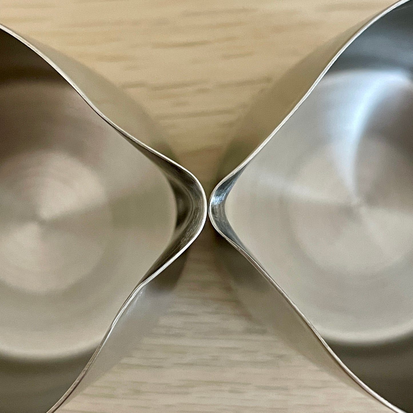 450mL Brushed Steel Latte Art Jug - #06 Round - #07 Sharp - Homey Koffee