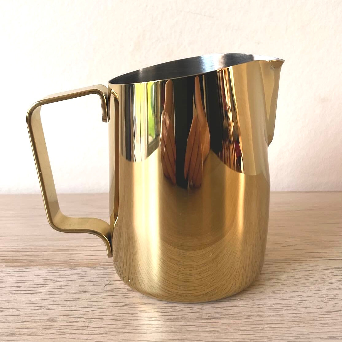 450mL Gold Latte Art Jug - #06 Round - Homey Koffee