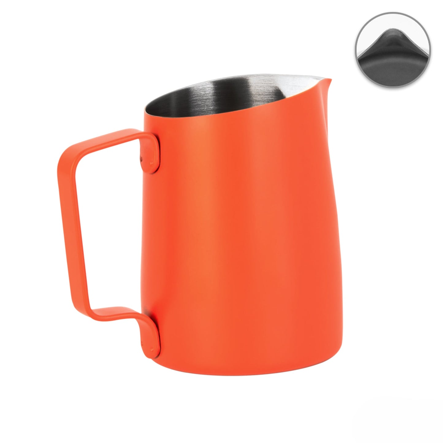 450mL Orange Latte Art Jug - #07 Sharp - Homey Koffee