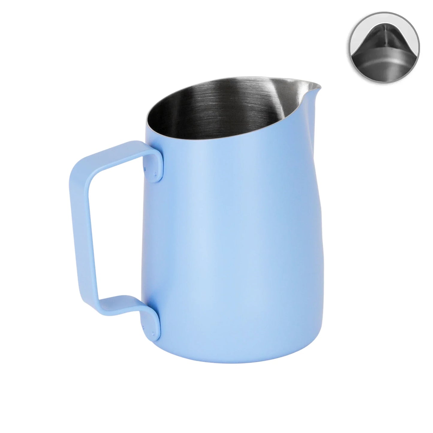 450mL Sky Blue Latte Art Jug - #22 Slow Pour Supply x WPM - Homey Koffee