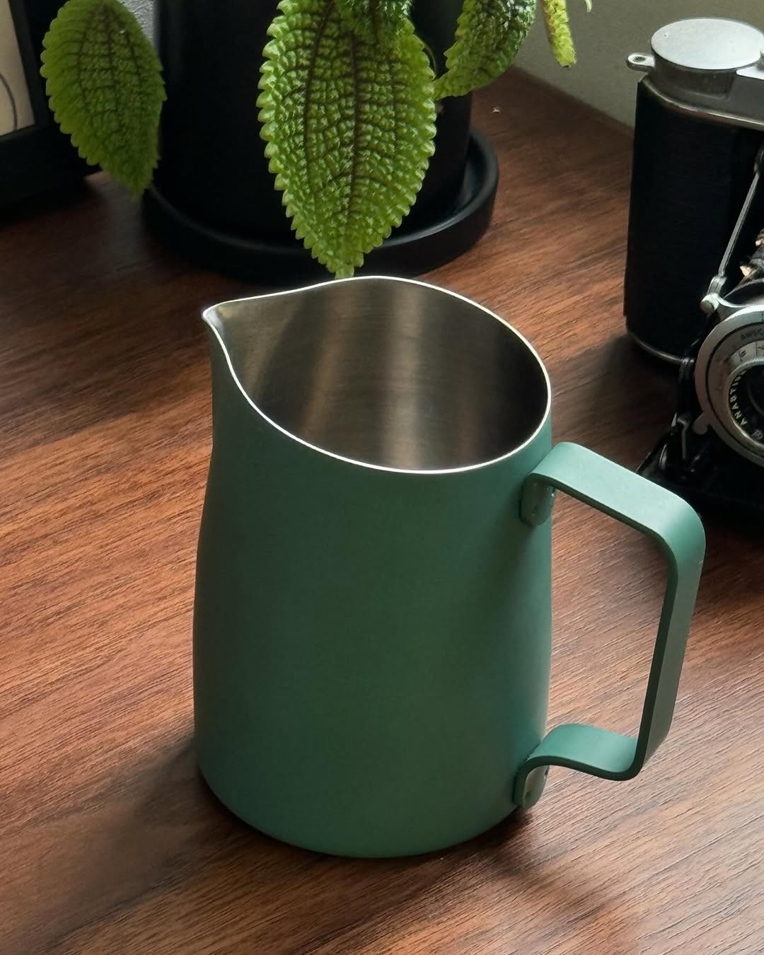 450mL Forest Green Latte Art Jug - #07 Sharp