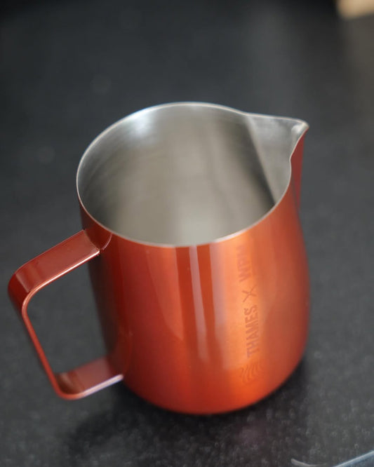 600mL Red Latte Art Milk Jug - #30 Competition "THAMES X WPM"