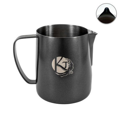 600mL Titanium Black Latte Art Jug - KJ x WPM #67