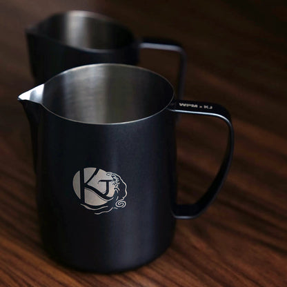 600mL Titanium Black Latte Art Jug - KJ x WPM #67